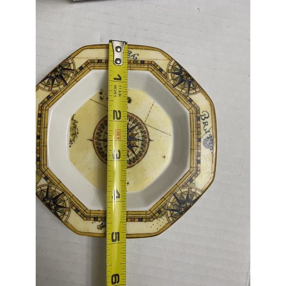 Small Wedgwood Atlas Octagonal Trinket Dish PlateBone China England 1996 - Picture 2 of 8